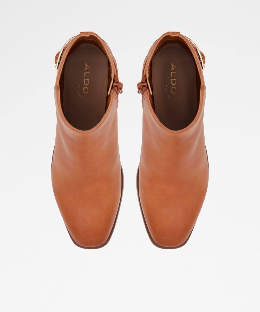 Botines básicos de mujer con punta redonda - Aldo - Camel Camel-6