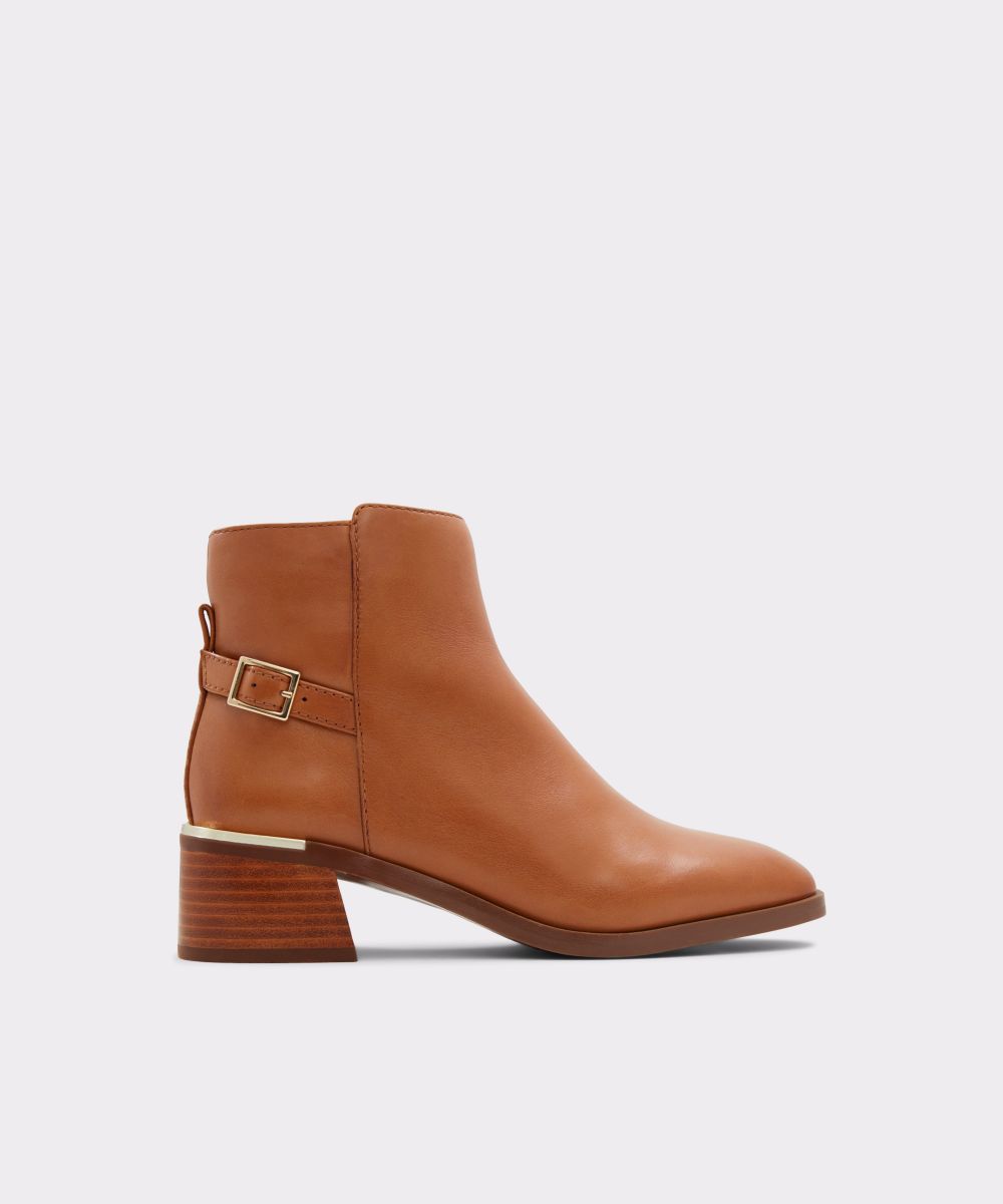 Botines de mujer con punta redonda