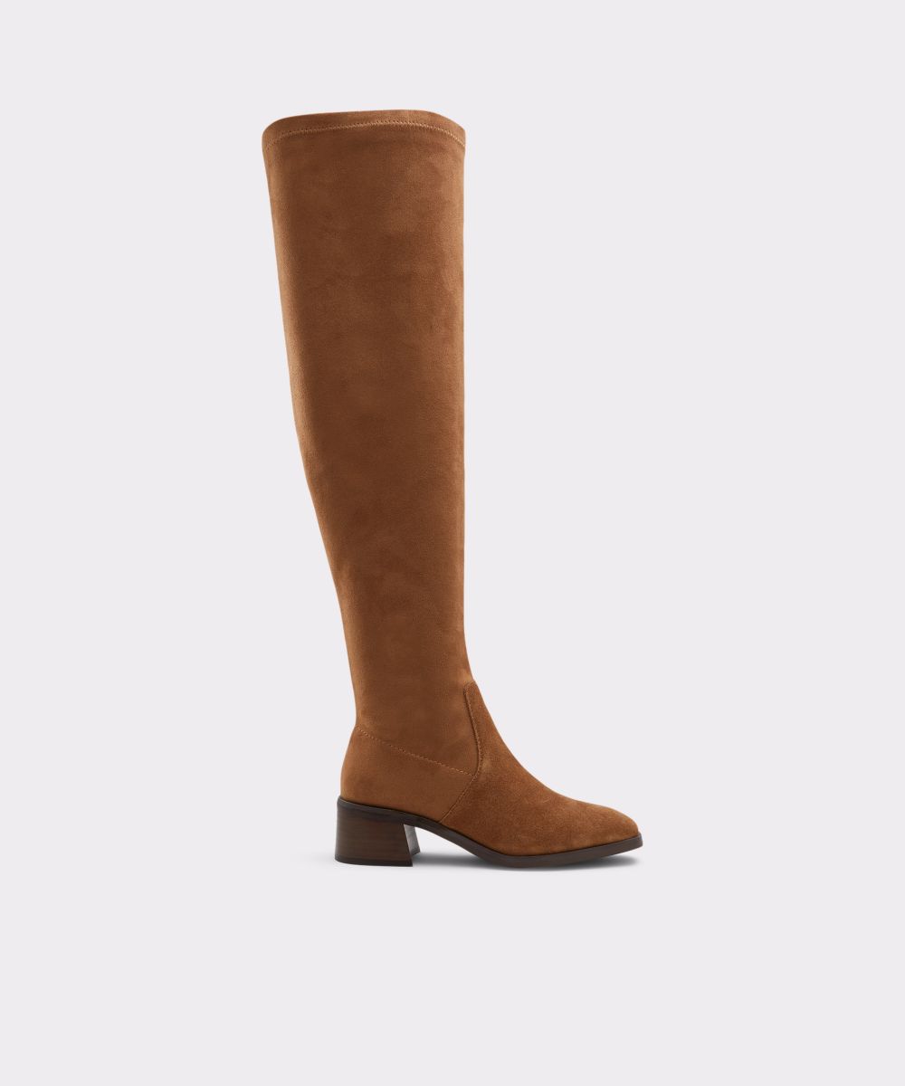 Botas de mujer en color marron en textil con punta cuadrada Aldo El Corte Ingles