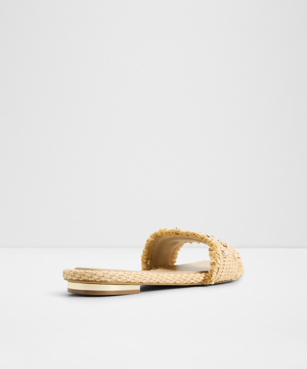 Sandalias planas de mujer con punta cuadrada - Aldo - Beige Beige-3