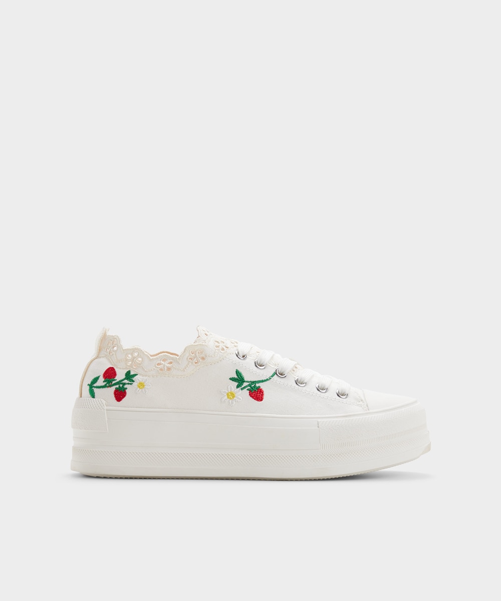 Zapatillas deportivas de mujer con punta redonda - Aldo - Blanco Blanco-1