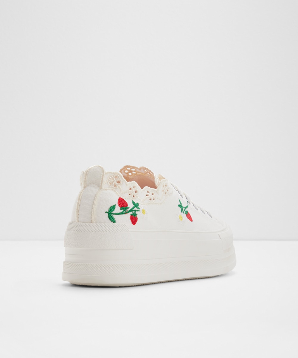 Zapatillas deportivas de mujer con punta redonda - Aldo - Blanco Blanco-3