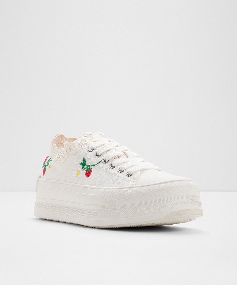 Zapatillas deportivas de mujer con punta redonda - Aldo - Blanco Blanco-4