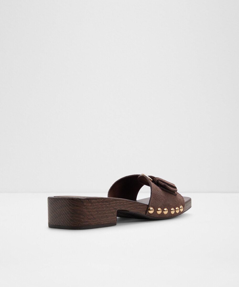 Sandalias de tacón de mujer con punta cuadrada - Aldo - Marrón Marrón-3