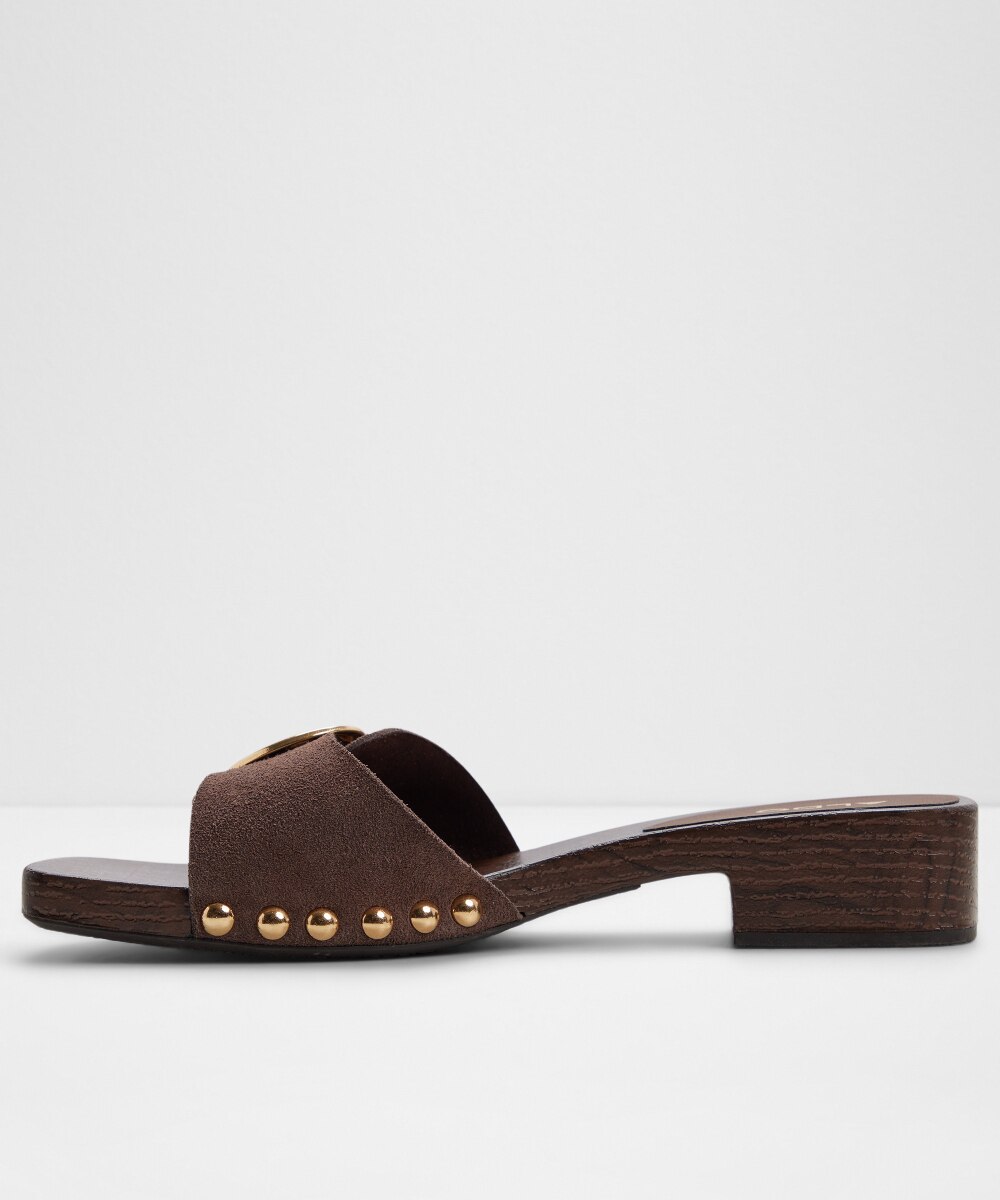 Sandalias de tacón de mujer con punta cuadrada - Aldo - Marrón Marrón-2