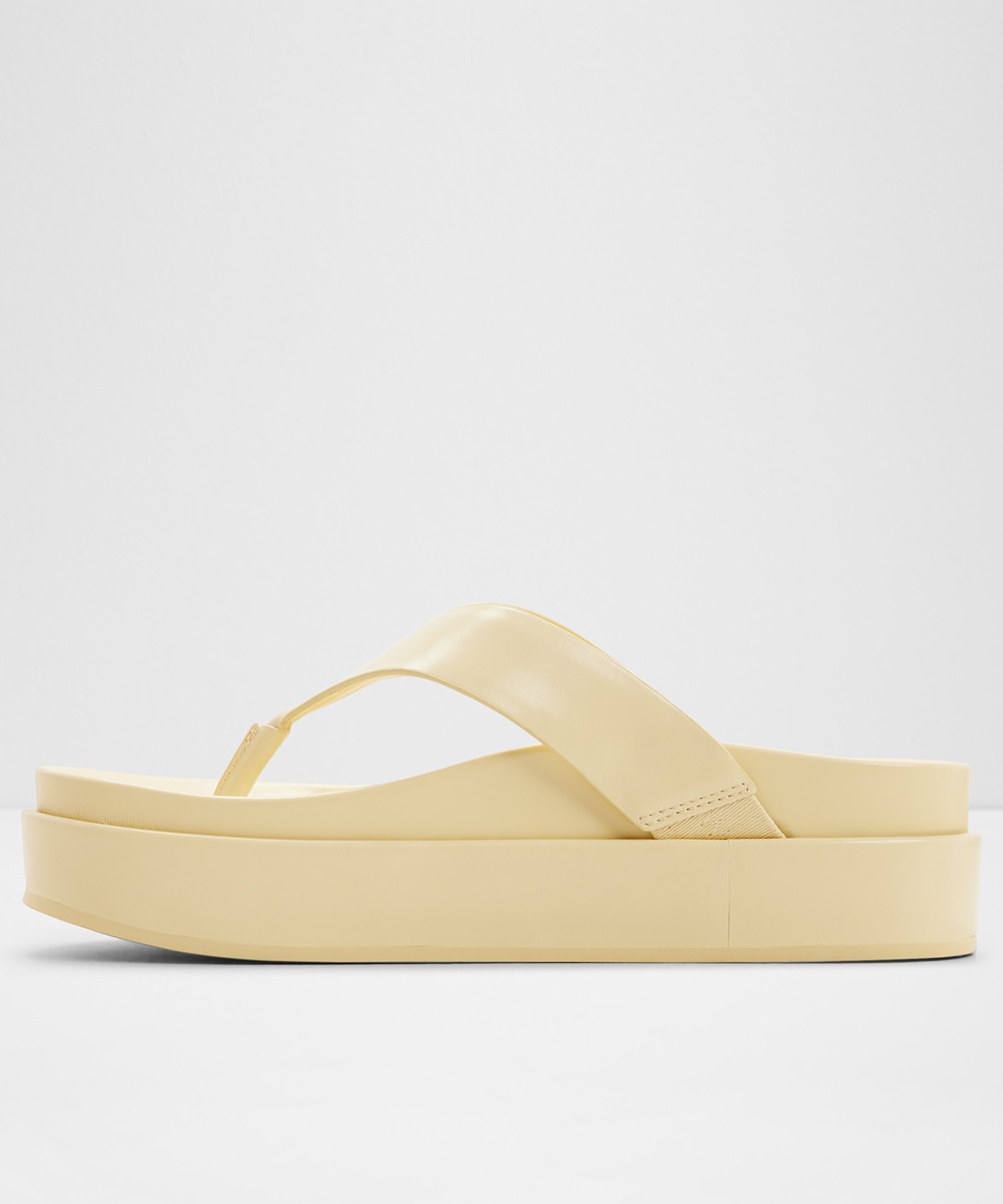 Sandalias planas de mujer con punta redonda - Aldo - Amarillo Amarillo-2