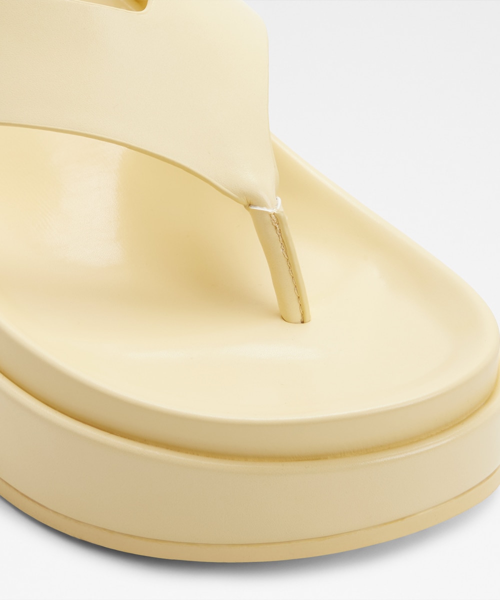 Sandalias planas de mujer con punta redonda - Aldo - Amarillo Amarillo-5