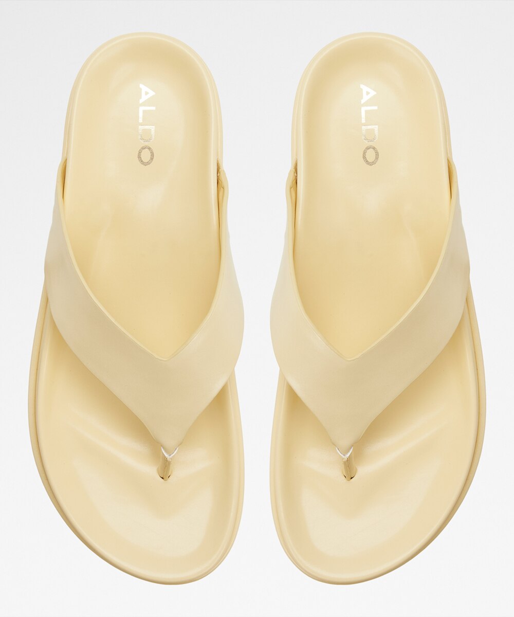 Sandalias planas de mujer con punta redonda - Aldo - Amarillo Amarillo-6