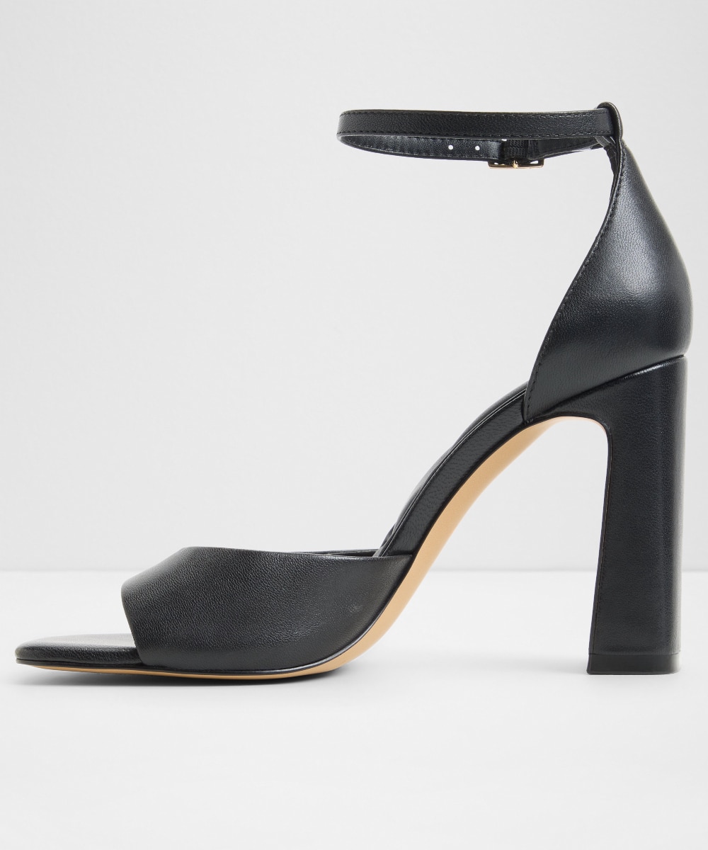 Sandalias de tacón de mujer con punta cuadrada - Aldo - Negro Negro-2