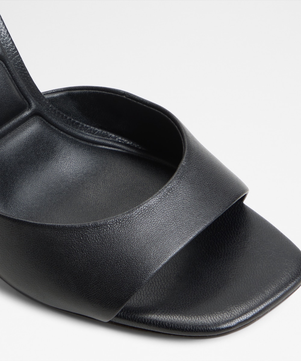 Sandalias de tacón de mujer con punta cuadrada - Aldo - Negro Negro-5