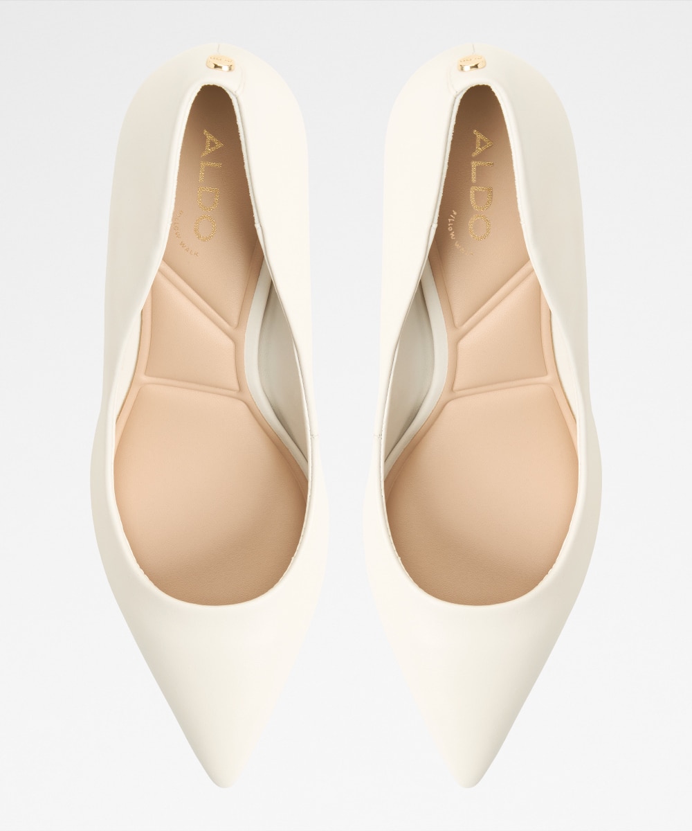 Zapatos de salón de mujer con punta afilada - Aldo - Blanco Blanco-6