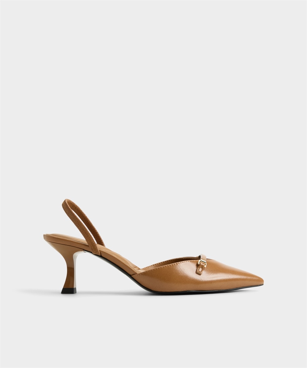 Imagen 0 de Zapatos de salón de mujer con punta de punta Camel