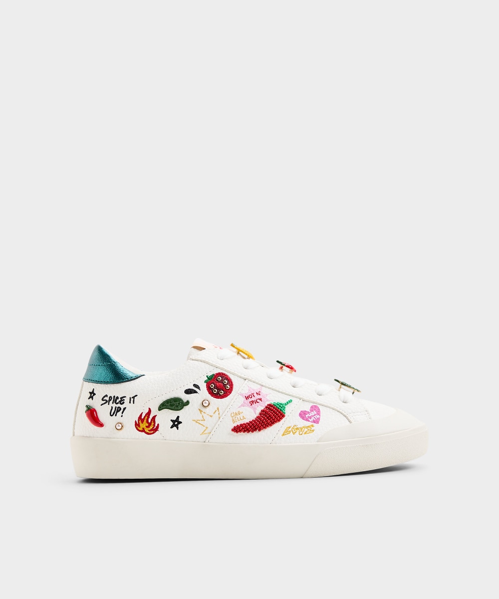 Zapatillas deportivas de mujer con punta redonda - Aldo - Blanco Blanco-1