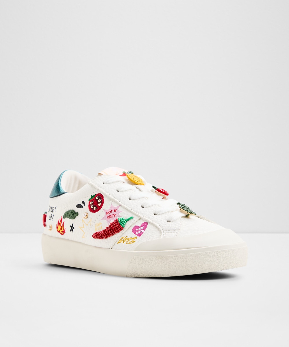 Zapatillas deportivas de mujer con punta redonda - Aldo - Blanco Blanco-4