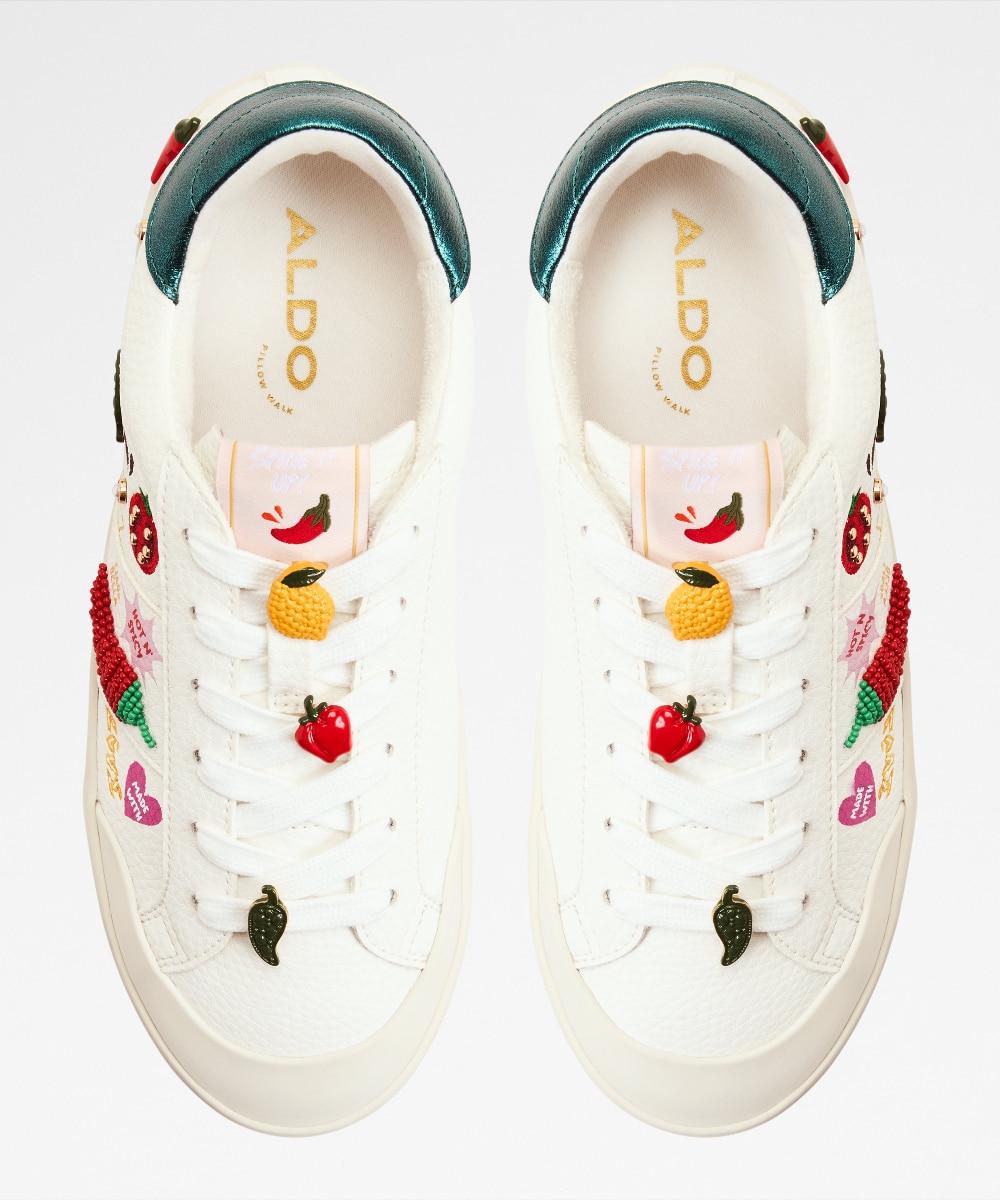 Zapatillas deportivas de mujer con punta redonda - Aldo - Blanco Blanco-6