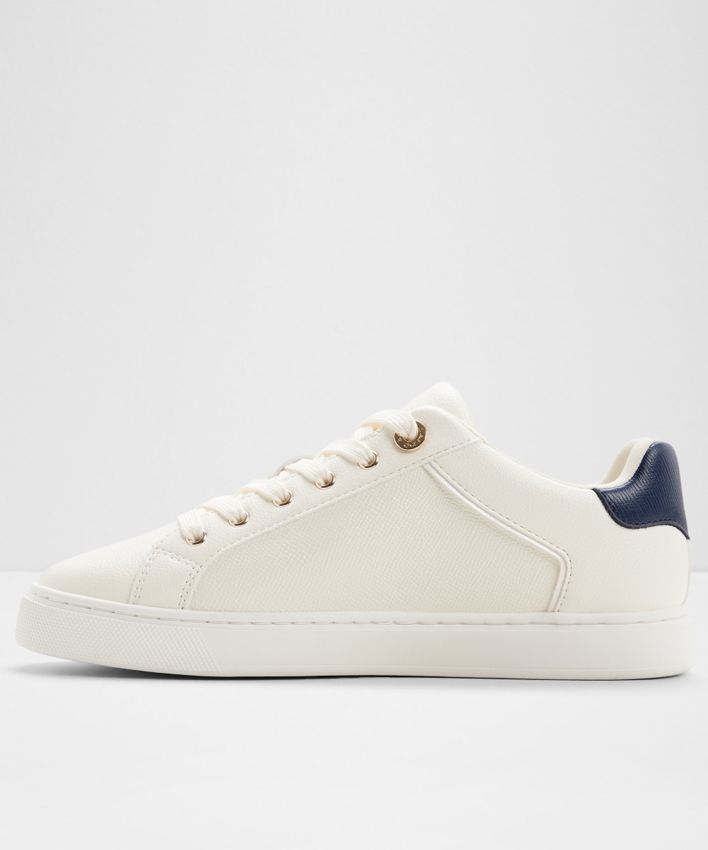 Zapatillas deportivas de mujer con punta redonda - Aldo - Blanco / Azul Blanco / Azul-2