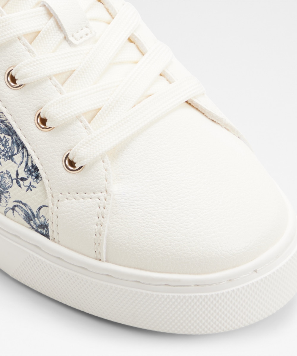 Zapatillas deportivas de mujer con punta redonda - Aldo - Blanco / Azul Blanco / Azul-5