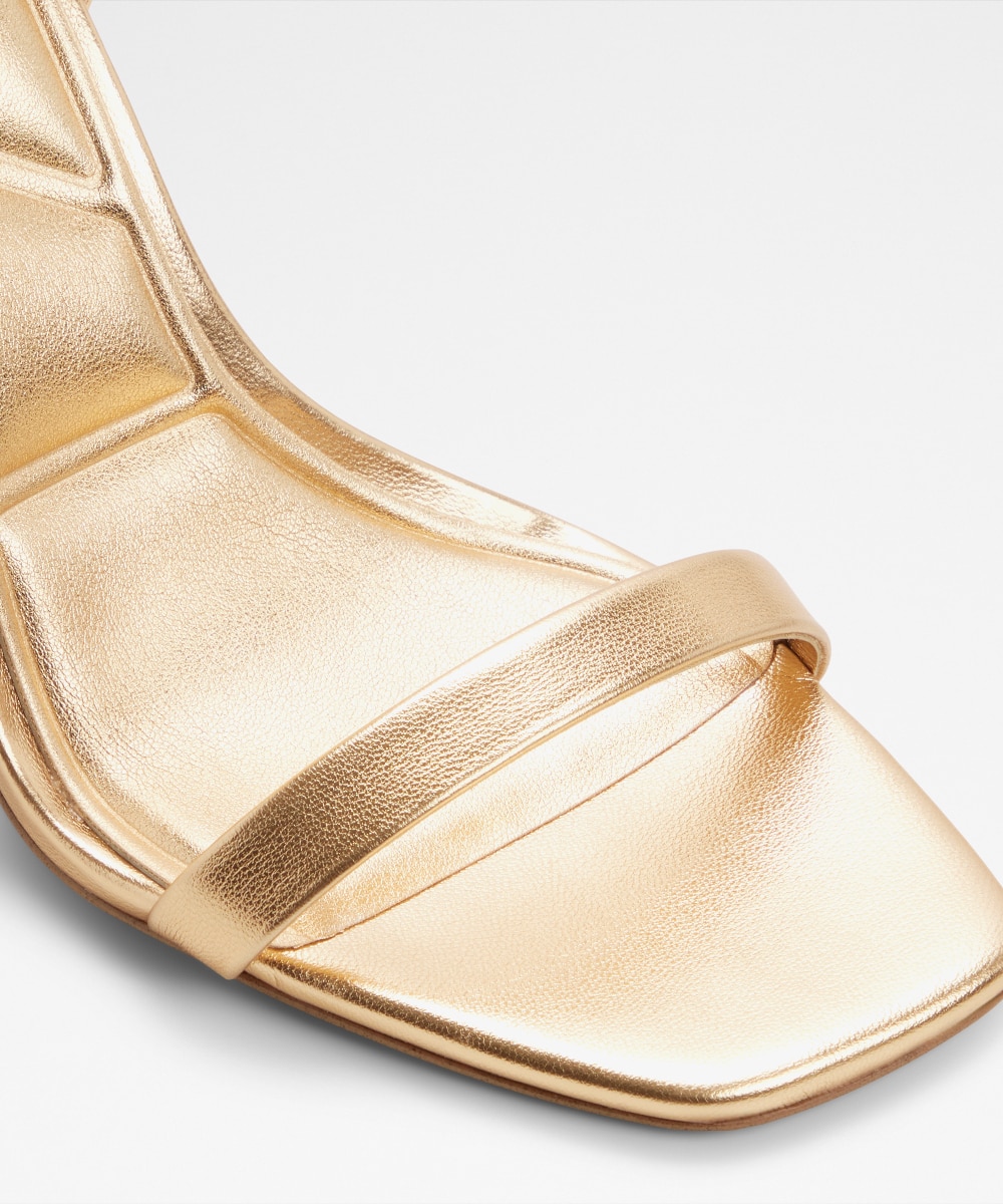 Sandalias de tacón de mujer con punta cuadrada - Aldo - Oro Oro-5