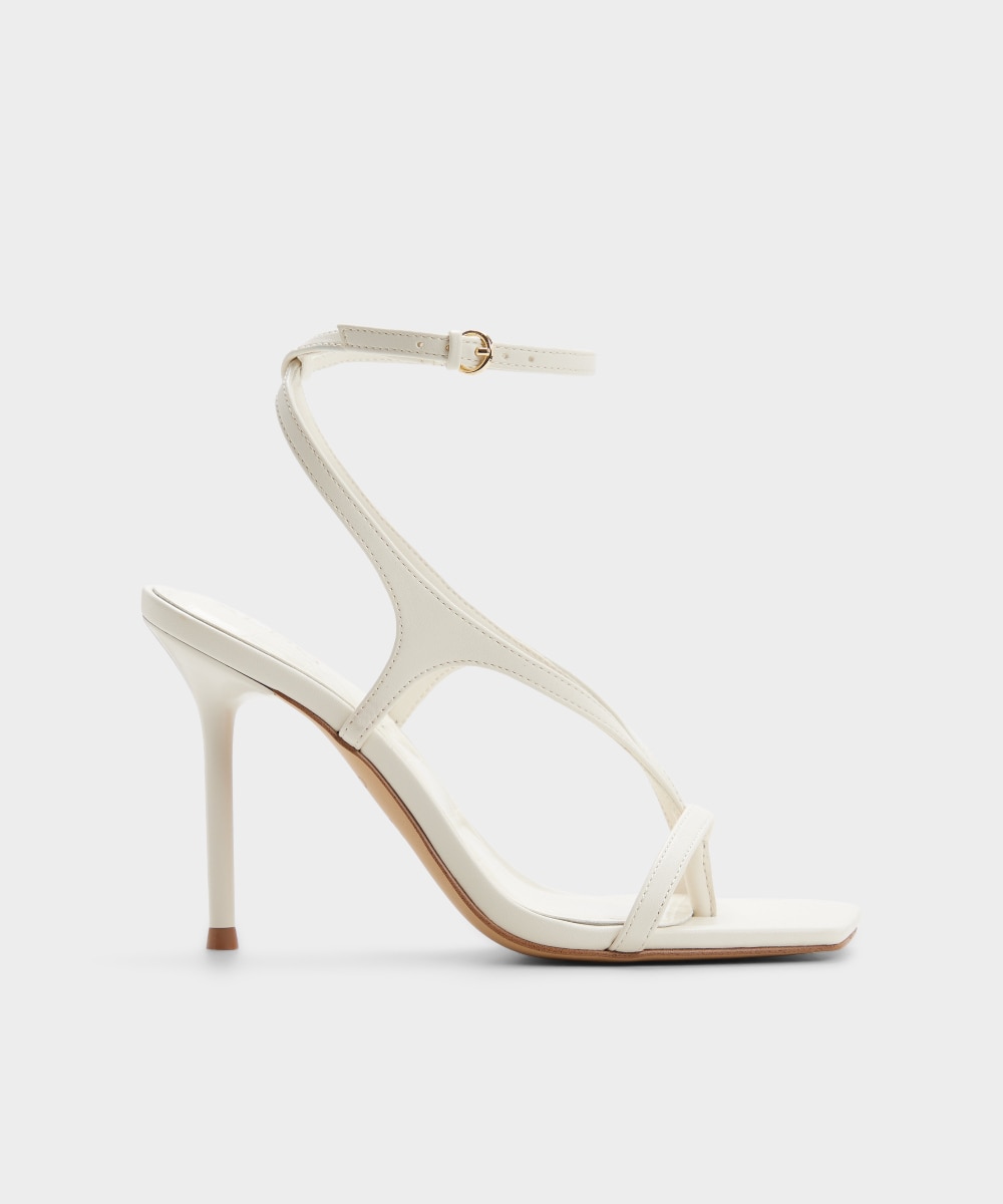 Sandalias de tacón de mujer con punta cuadrada - Aldo - Blanco Blanco-1