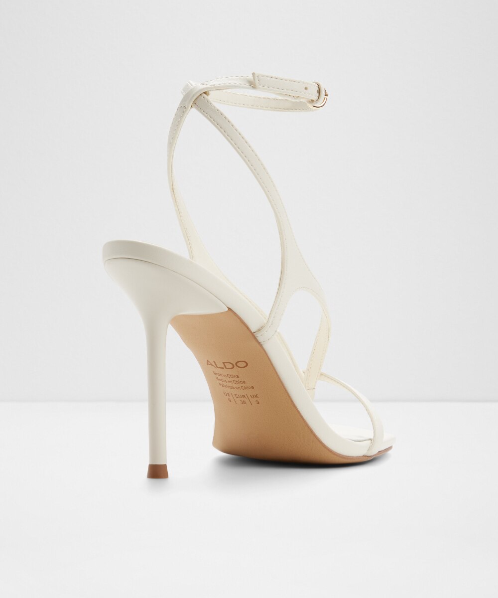 Sandalias de tacón de mujer con punta cuadrada - Aldo - Blanco Blanco-3