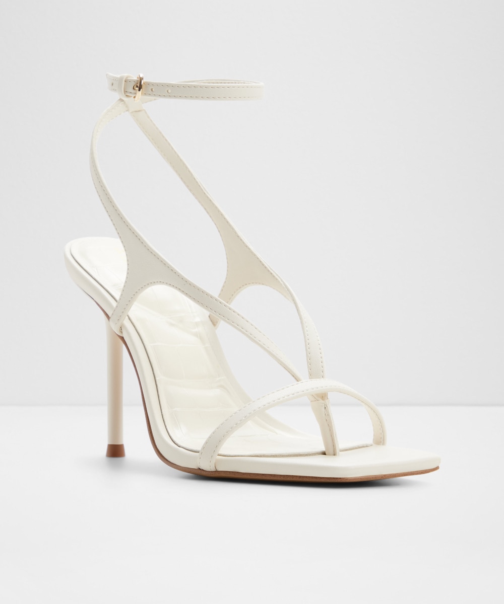 Sandalias de tacón de mujer con punta cuadrada - Aldo - Blanco Blanco-4