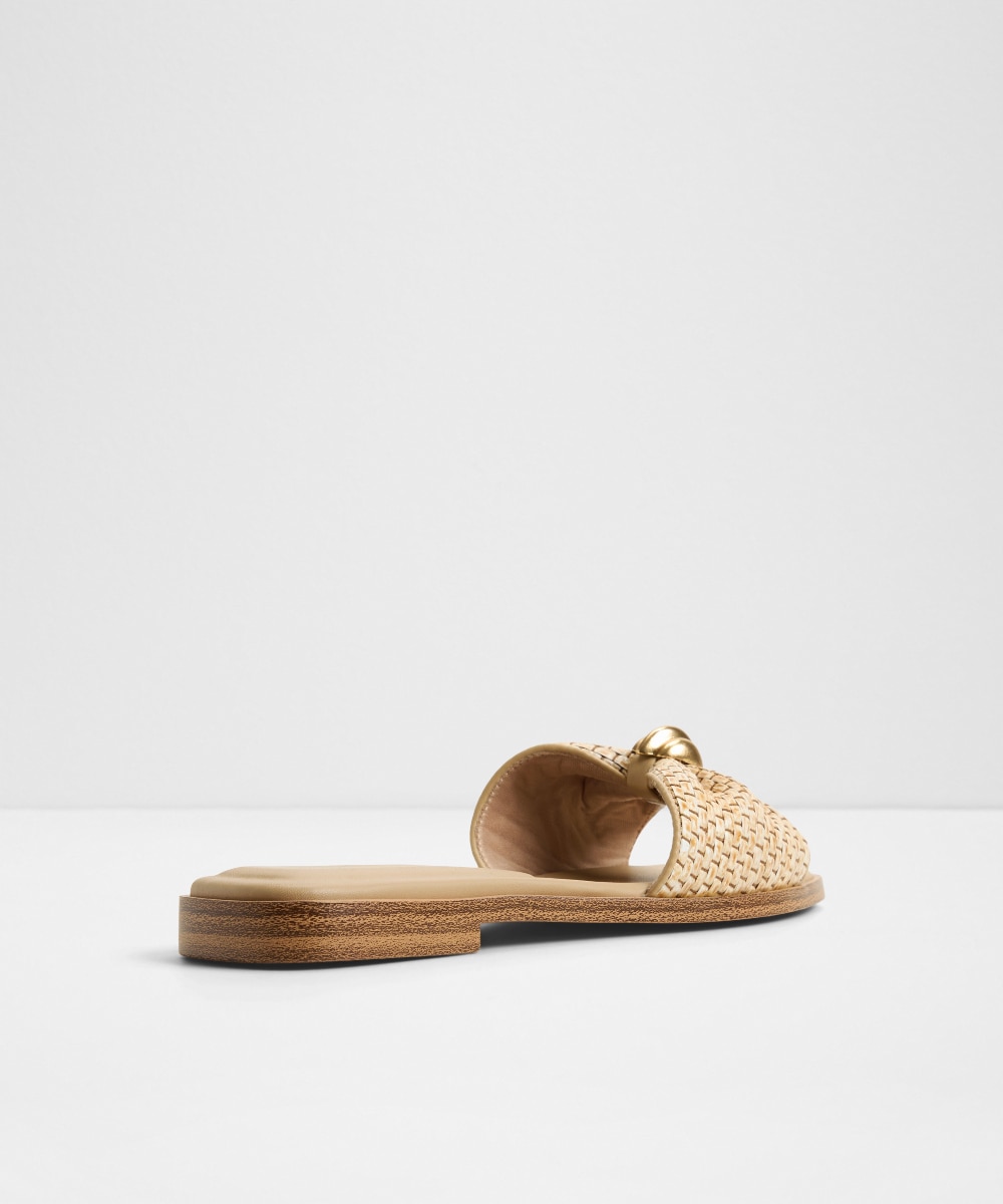 Sandalias planas de mujer con punta cuadrada - Aldo - Beige Beige-3