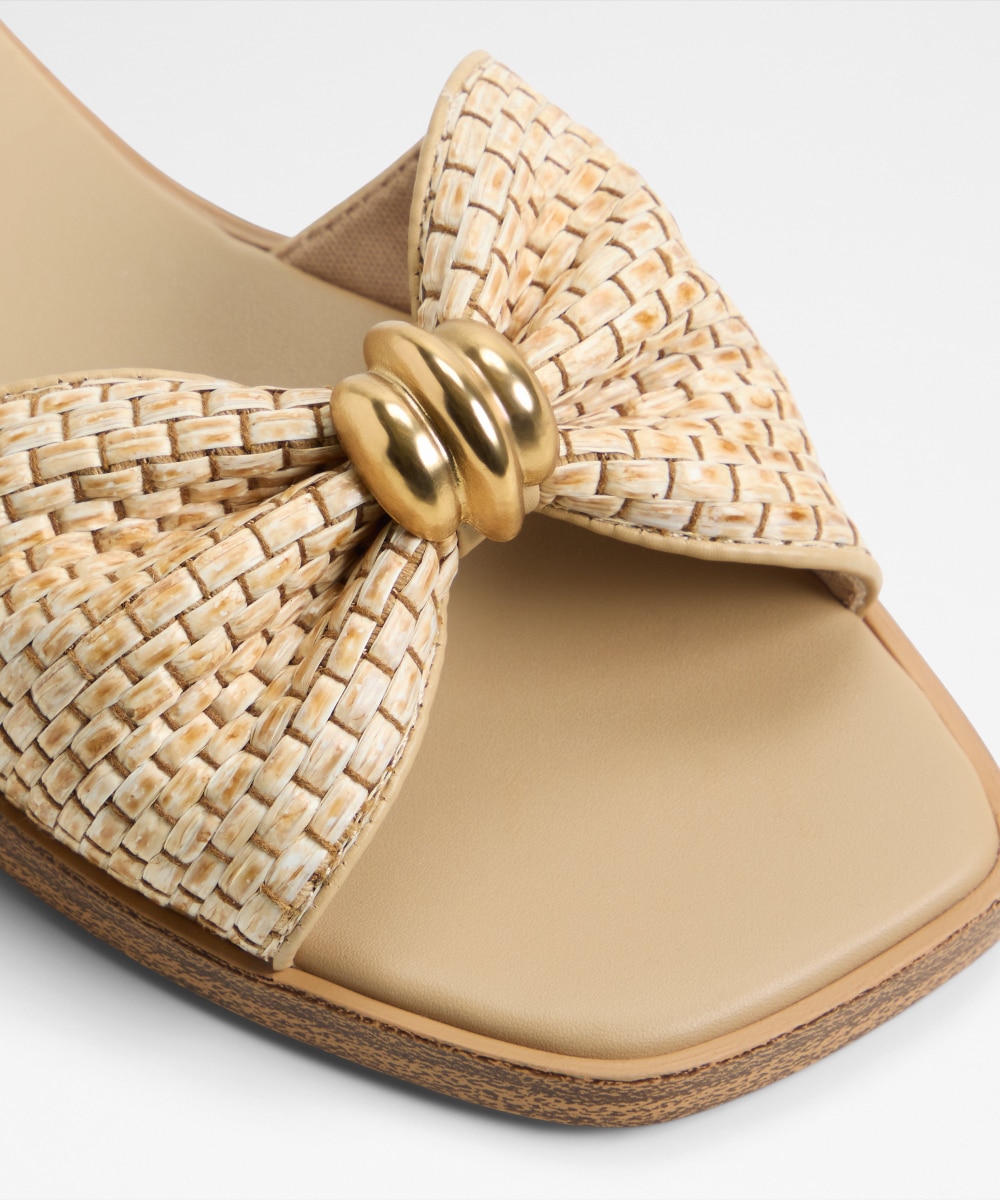 Sandalias planas de mujer con punta cuadrada - Aldo - Beige Beige-5