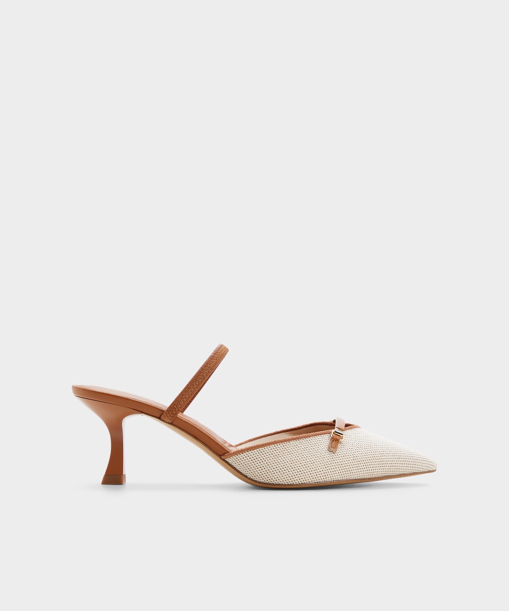 Imagen 0 de Zapatos de salón de mujer con punta afilada Camel
