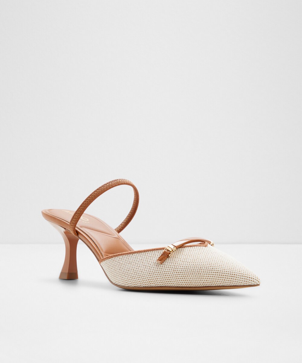 Zapatos de salón de mujer con punta afilada - Camel Camel-4