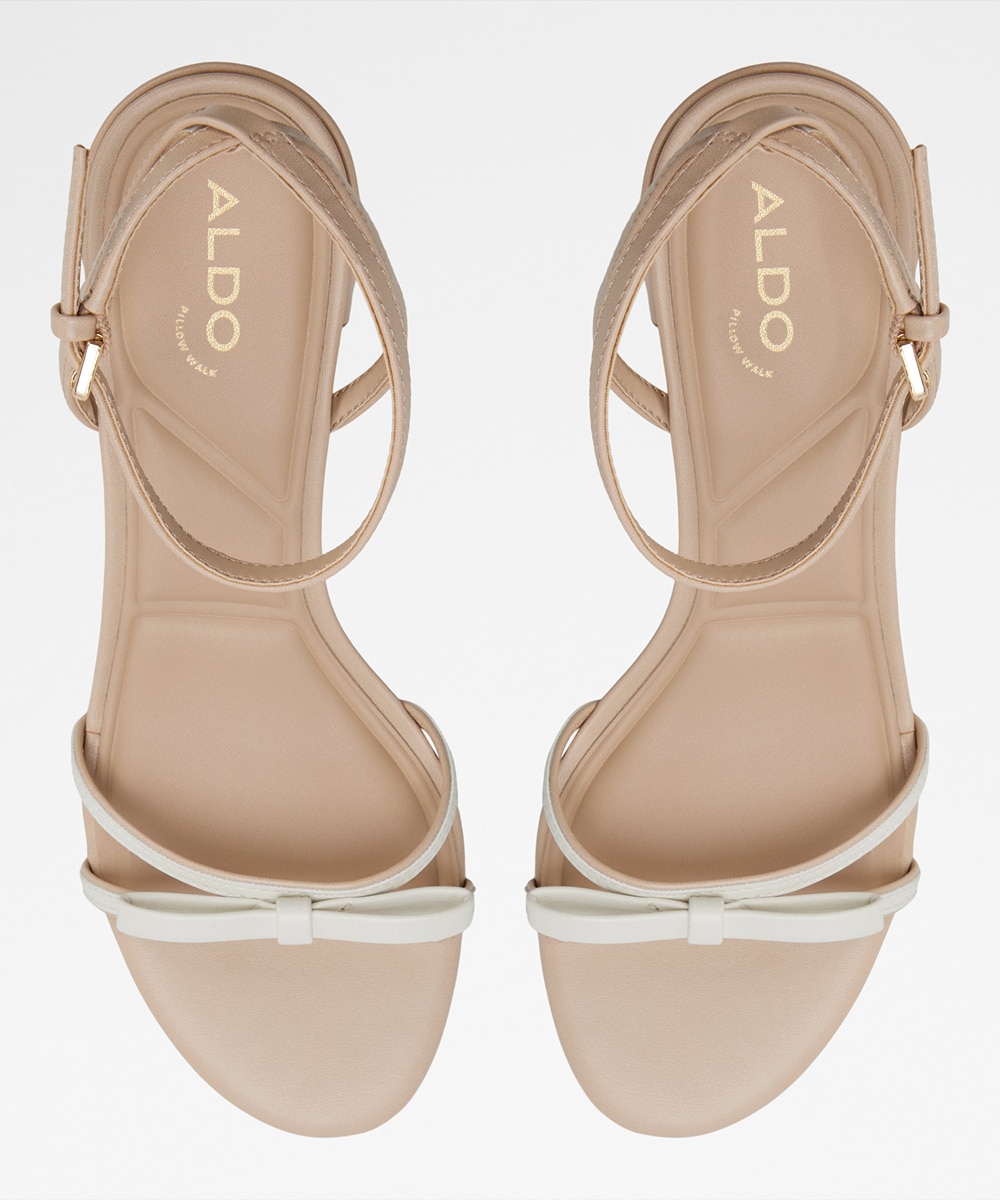 Sandalias de tacón de mujer con punta redonda - Aldo - Beige Beige-3