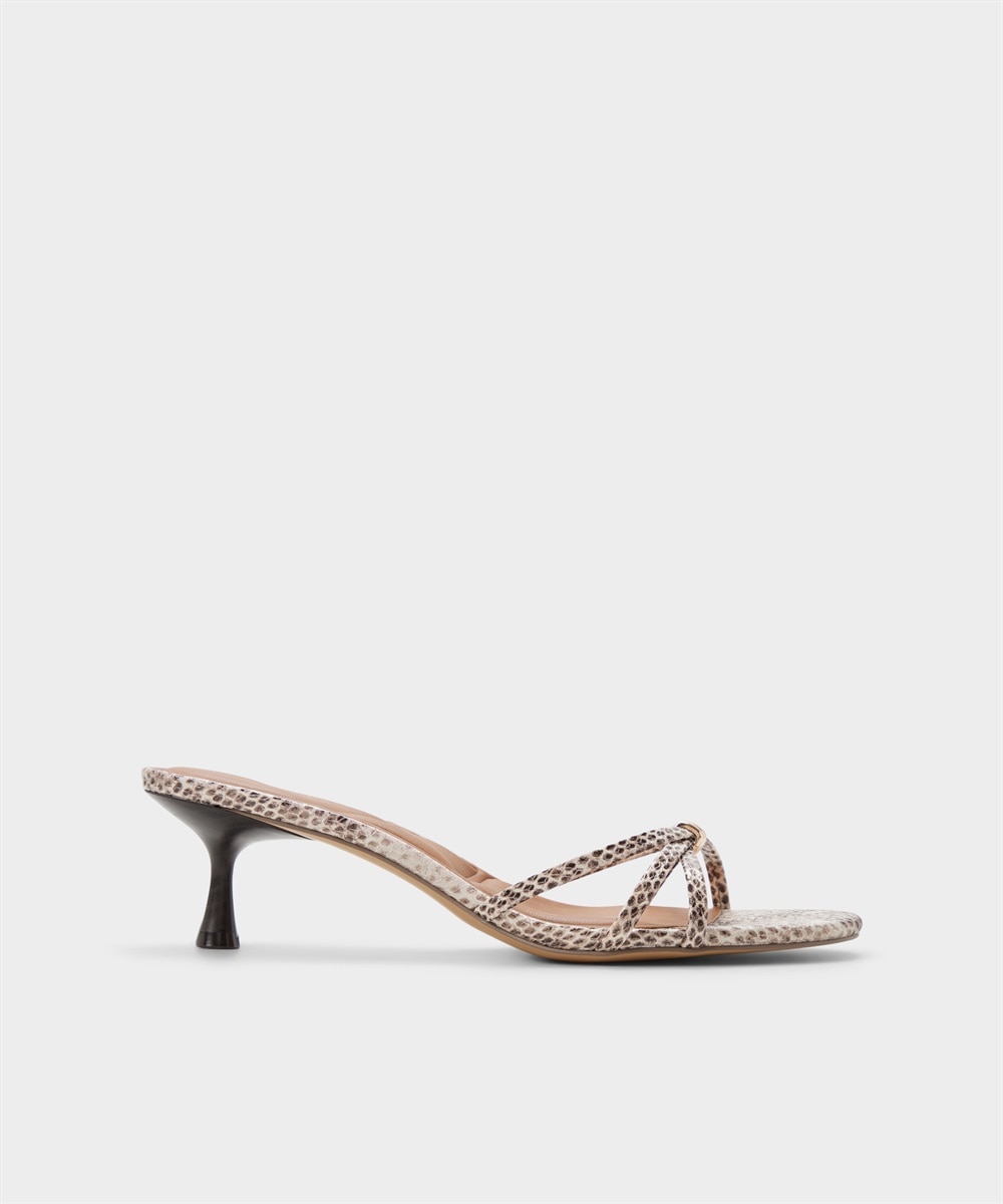 Mules de tacón de mujer con punta redonda - Aldo - Beige Beige-1