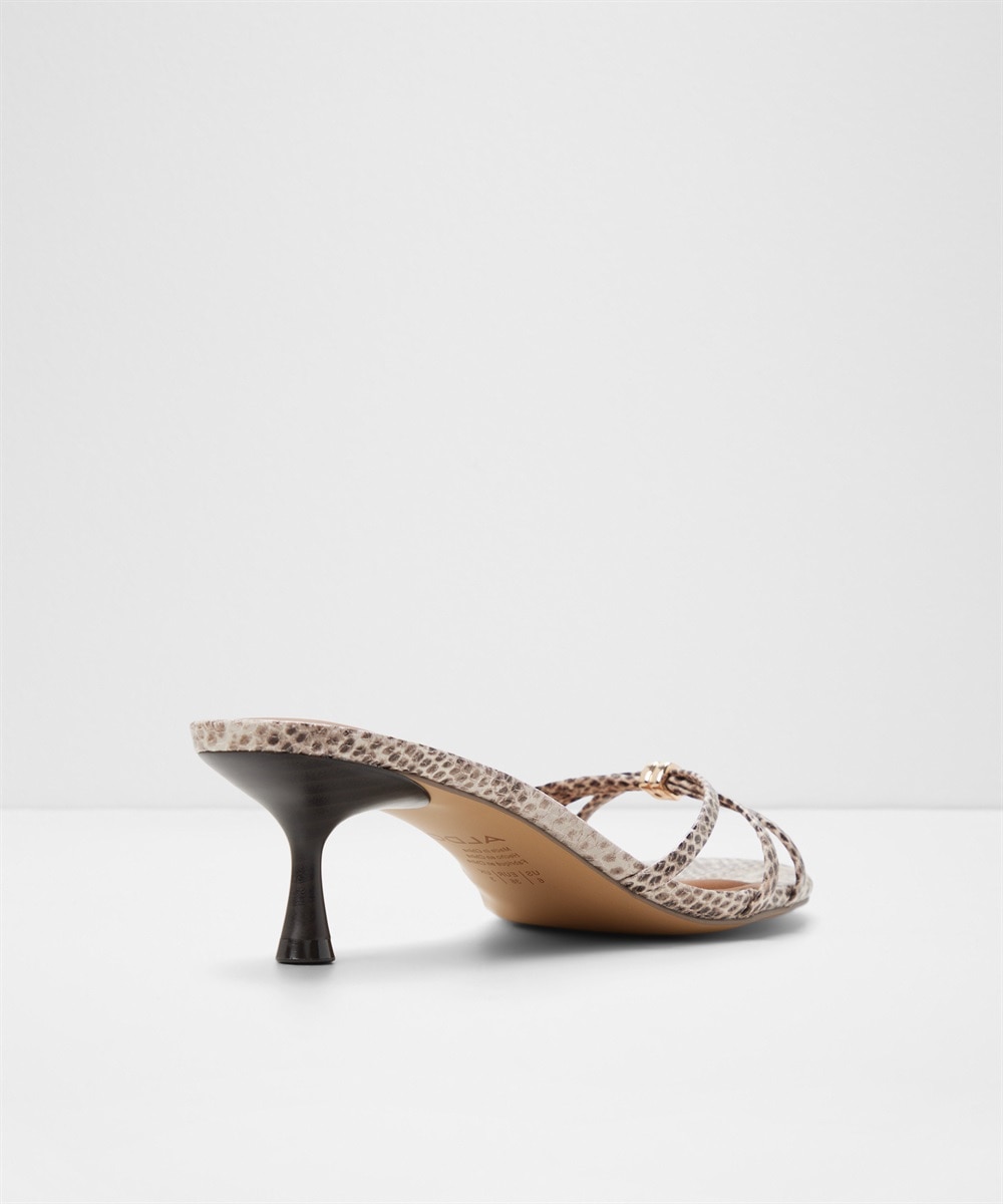 Mules de tacón de mujer con punta redonda - Aldo - Beige Beige-3
