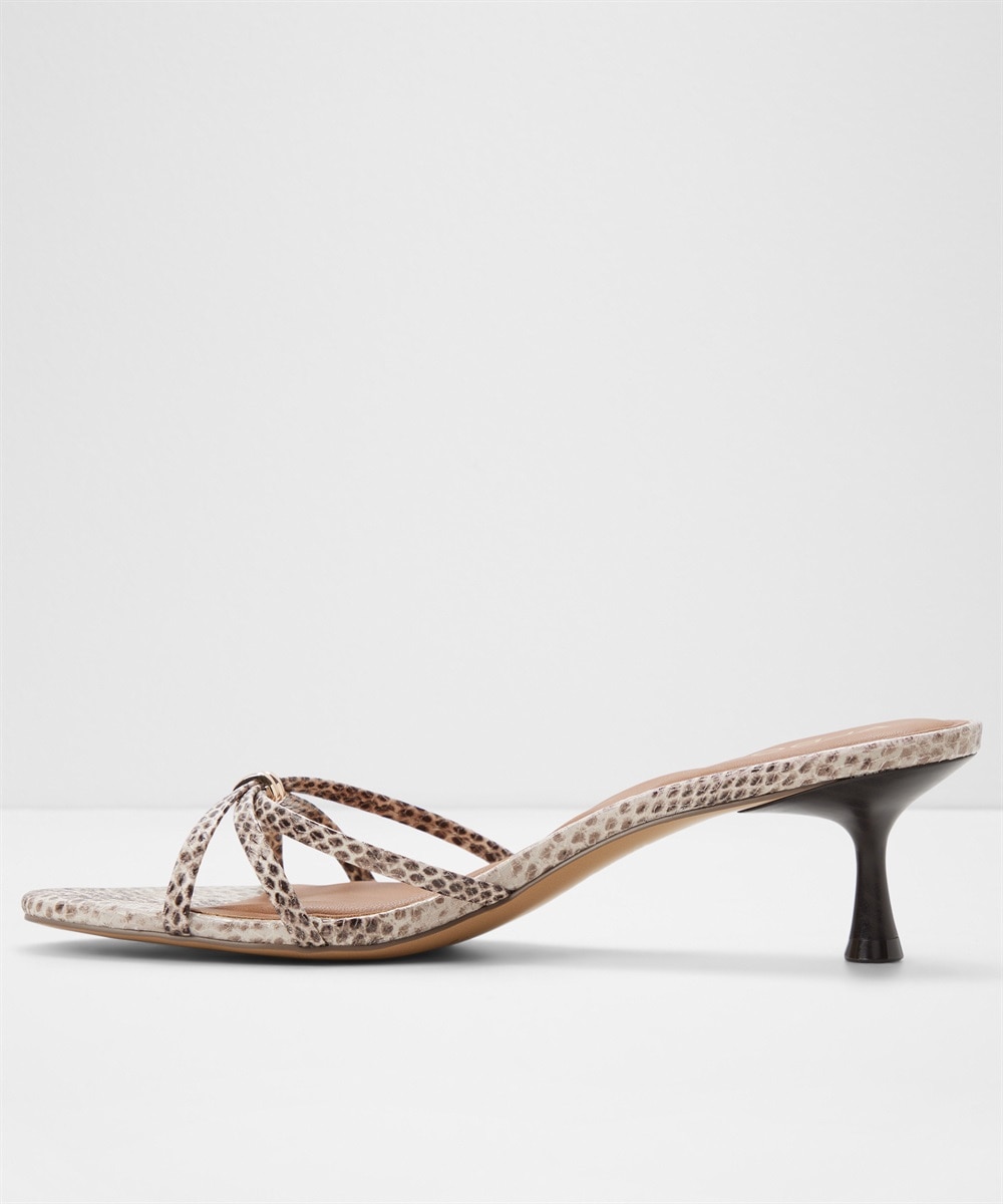 Mules de tacón de mujer con punta redonda - Aldo - Beige Beige-5