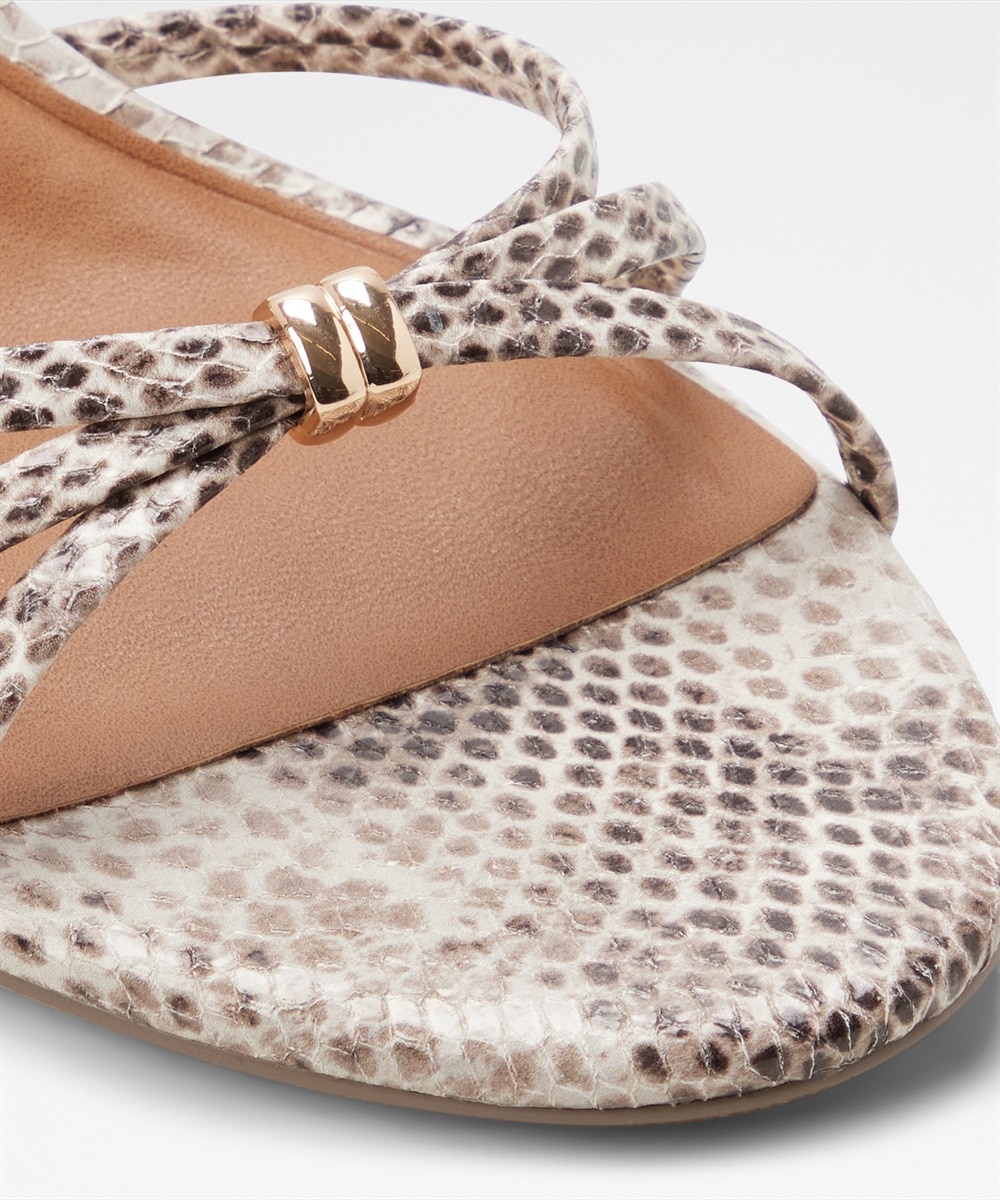 Mules de tacón de mujer con punta redonda - Aldo - Beige Beige-2