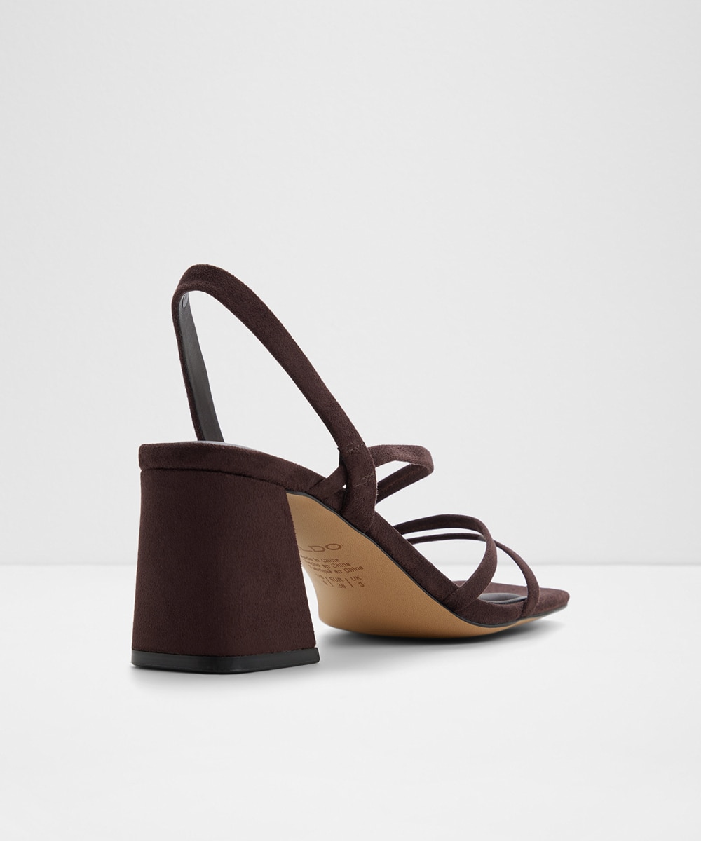 Sandalias de tacón de mujer con punta cuadrada - Aldo - Marrón Marrón-2