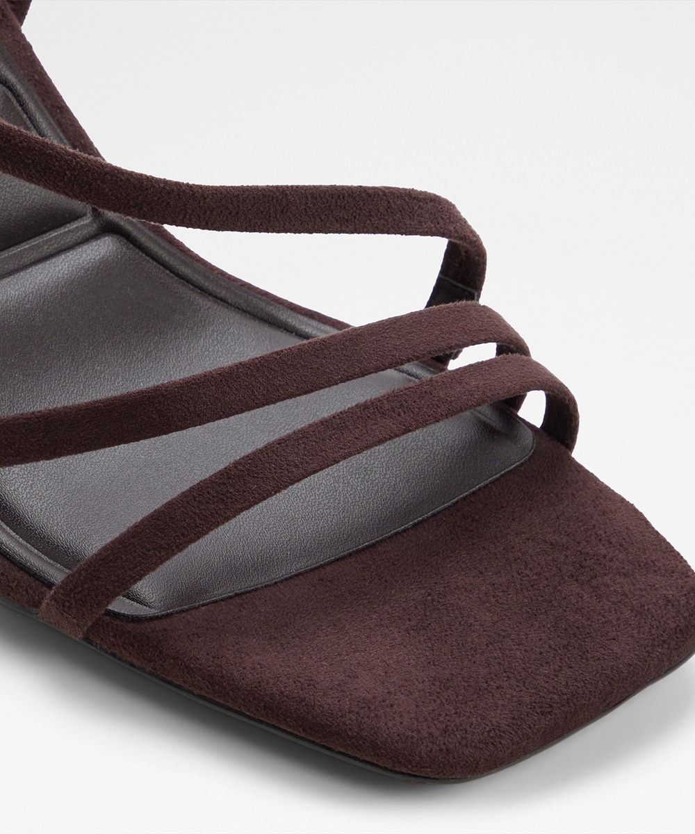 Sandalias de tacón de mujer con punta cuadrada - Aldo - Marrón Marrón-6