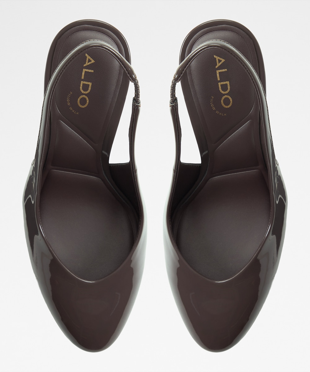 Zapatos de salón de mujer con punta redonda - Aldo - Marrón Marrón-3