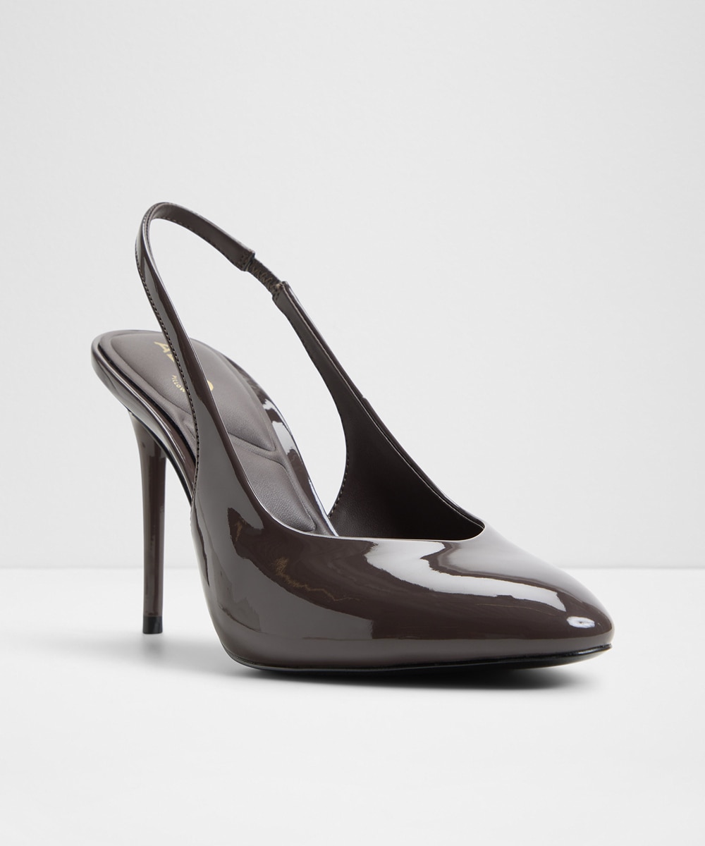 Zapatos de salón de mujer con punta redonda - Aldo - Marrón Marrón-5
