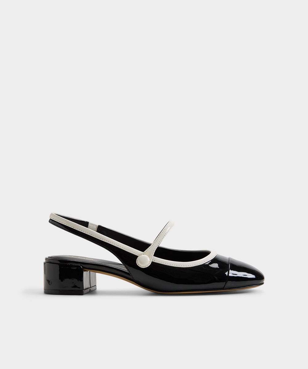 Zapatos de salón de mujer con punta redonda - Aldo - Negro Negro-1