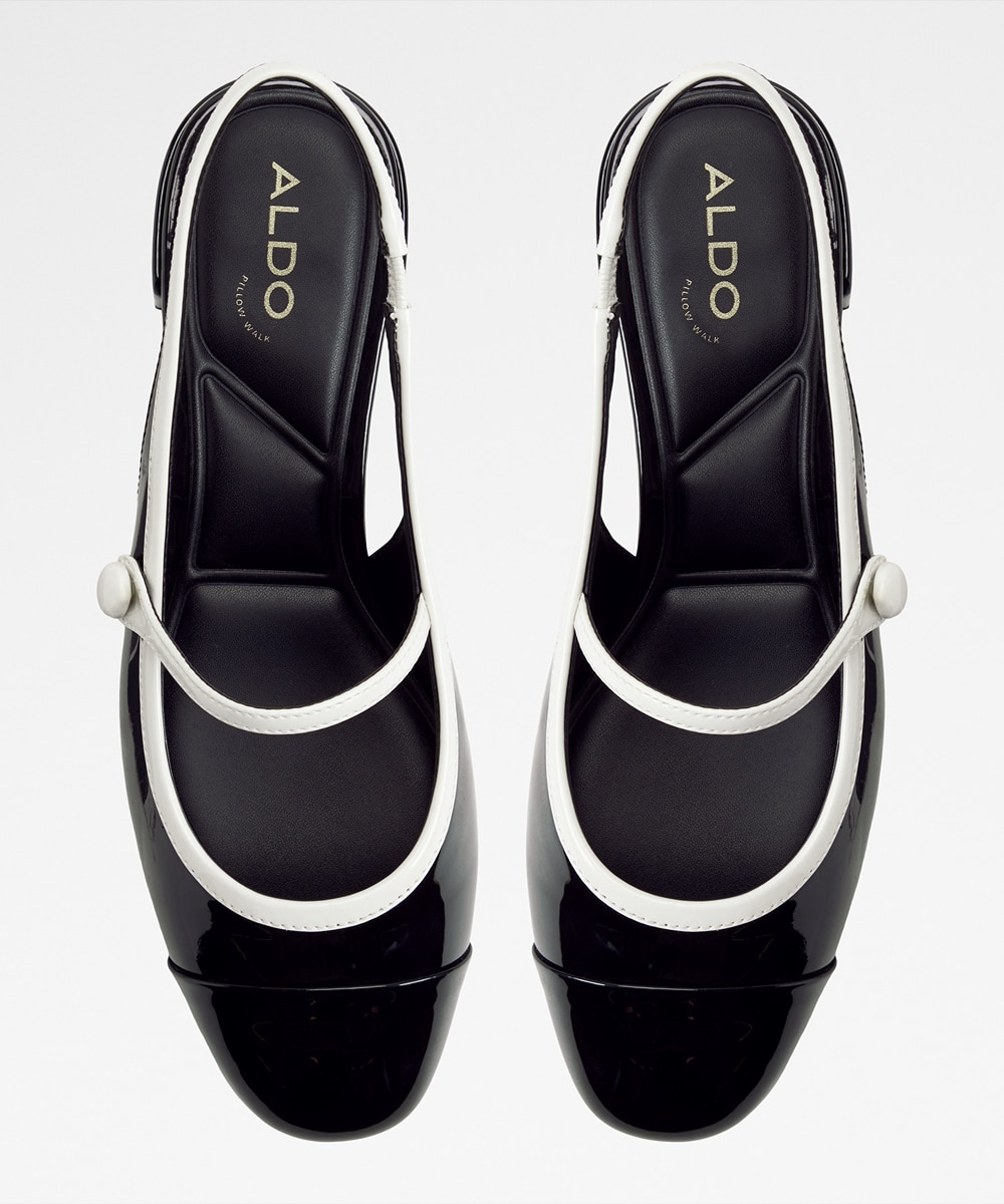 Zapatos de salón de mujer con punta redonda - Aldo - Negro Negro-3