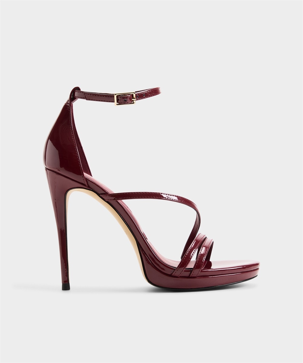 Sandalias de tacón de mujer con punta redonda - Aldo - Rojo Rojo-1