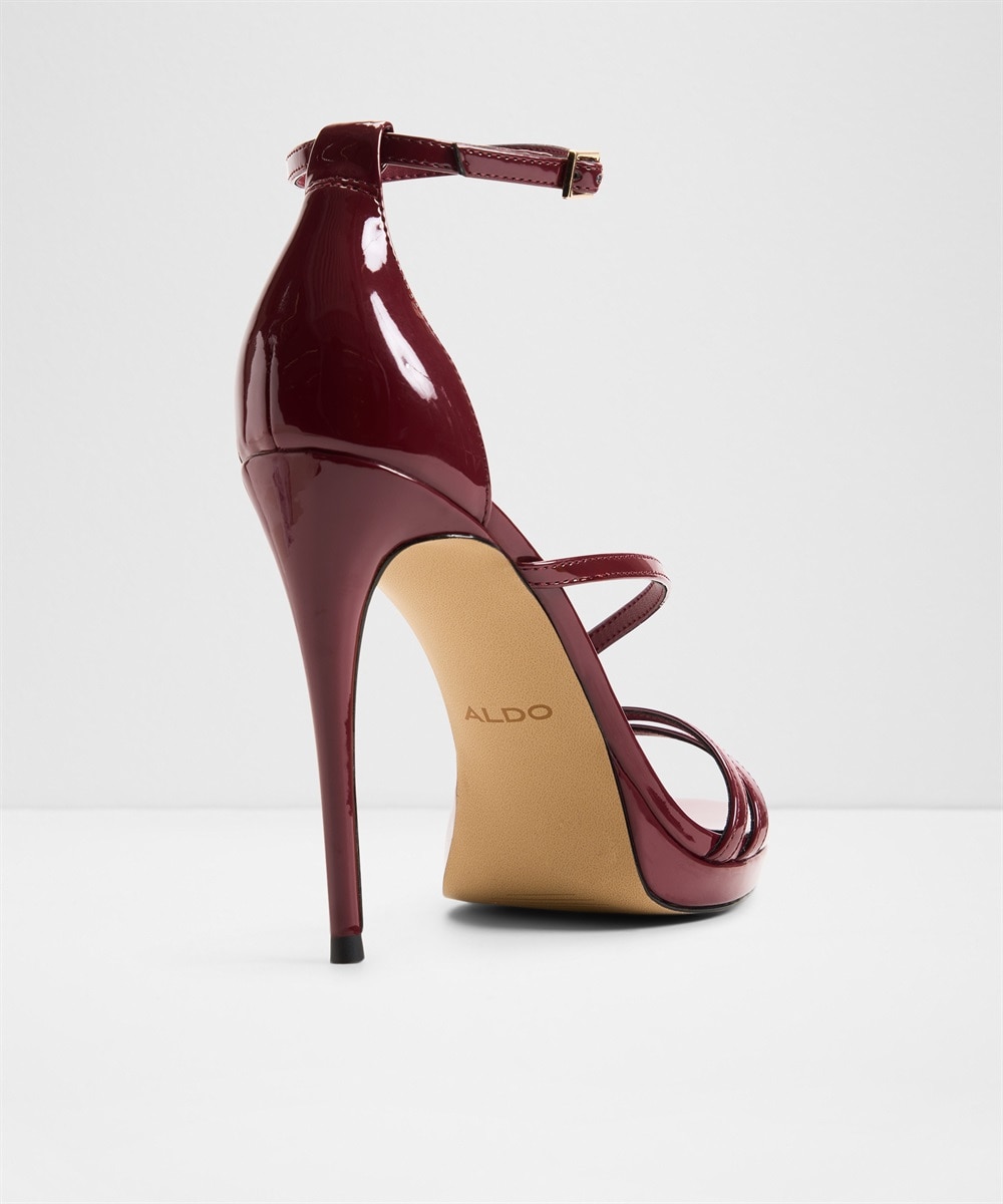 Sandalias de tacón de mujer con punta redonda - Aldo - Rojo Rojo-2