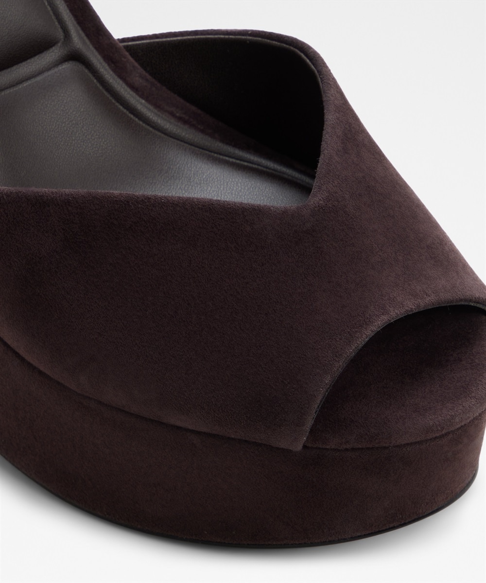Sandalias de tacón de mujer con punta redonda - Aldo - Marrón Marrón-6