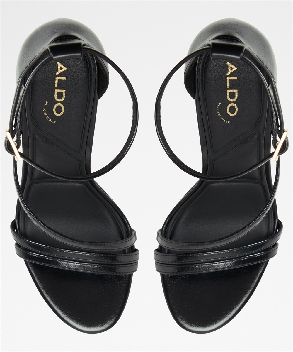 Sandalias de tacón de mujer con punta redonda - Aldo - Negro Negro-3