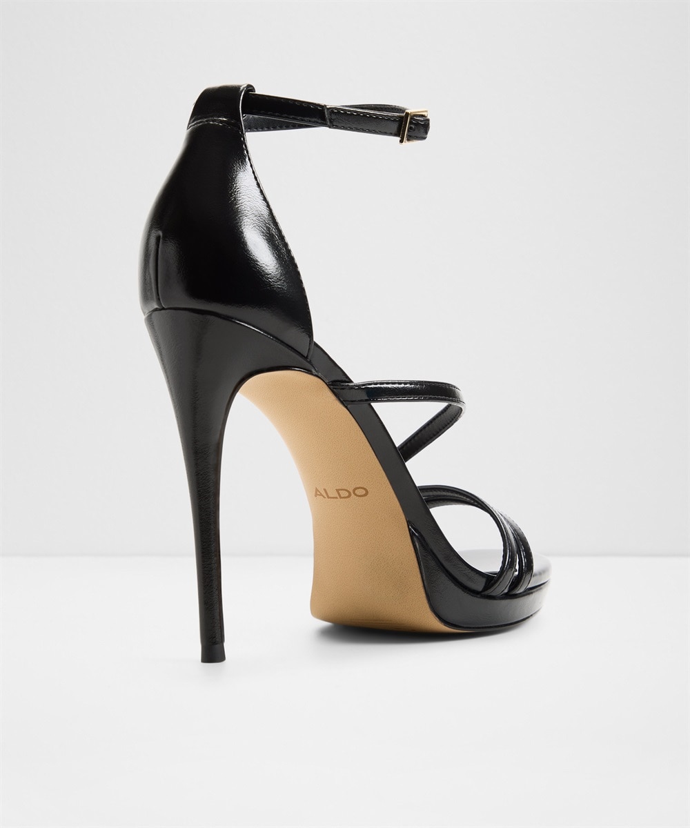 Sandalias de tacón de mujer con punta redonda - Aldo - Negro Negro-2