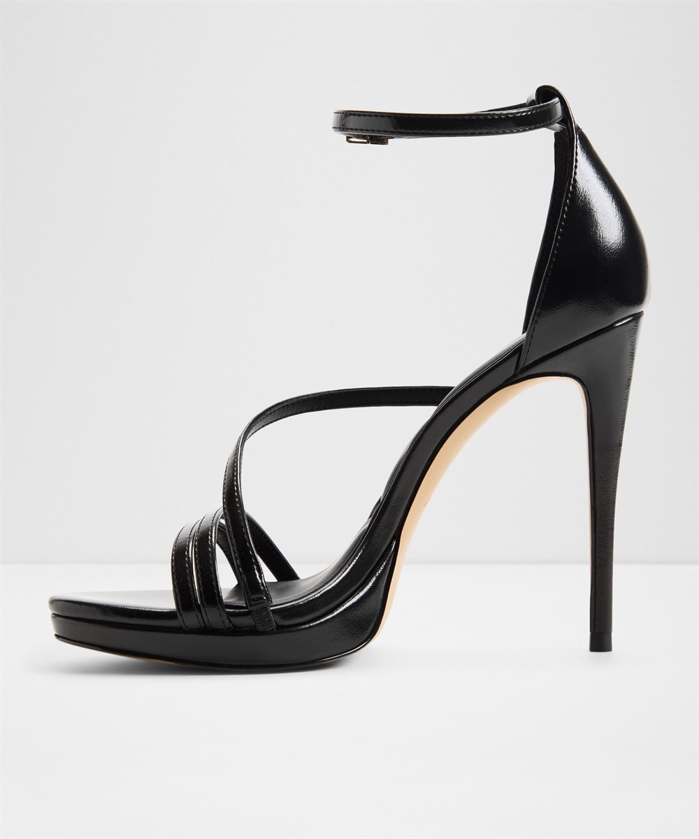 Sandalias de tacón de mujer con punta redonda - Aldo - Negro Negro-4