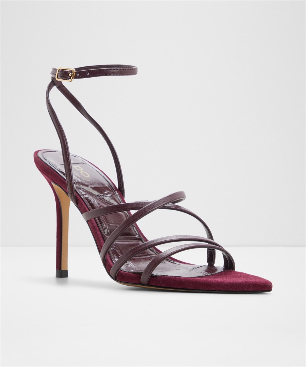 Sandalias de tacón de mujer con punta afilada - Aldo - Burdeos Burdeos-5