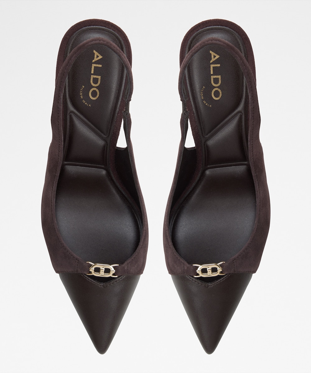Zapatos de salón de mujer con punta de punta - Aldo - Marrón Marrón-3