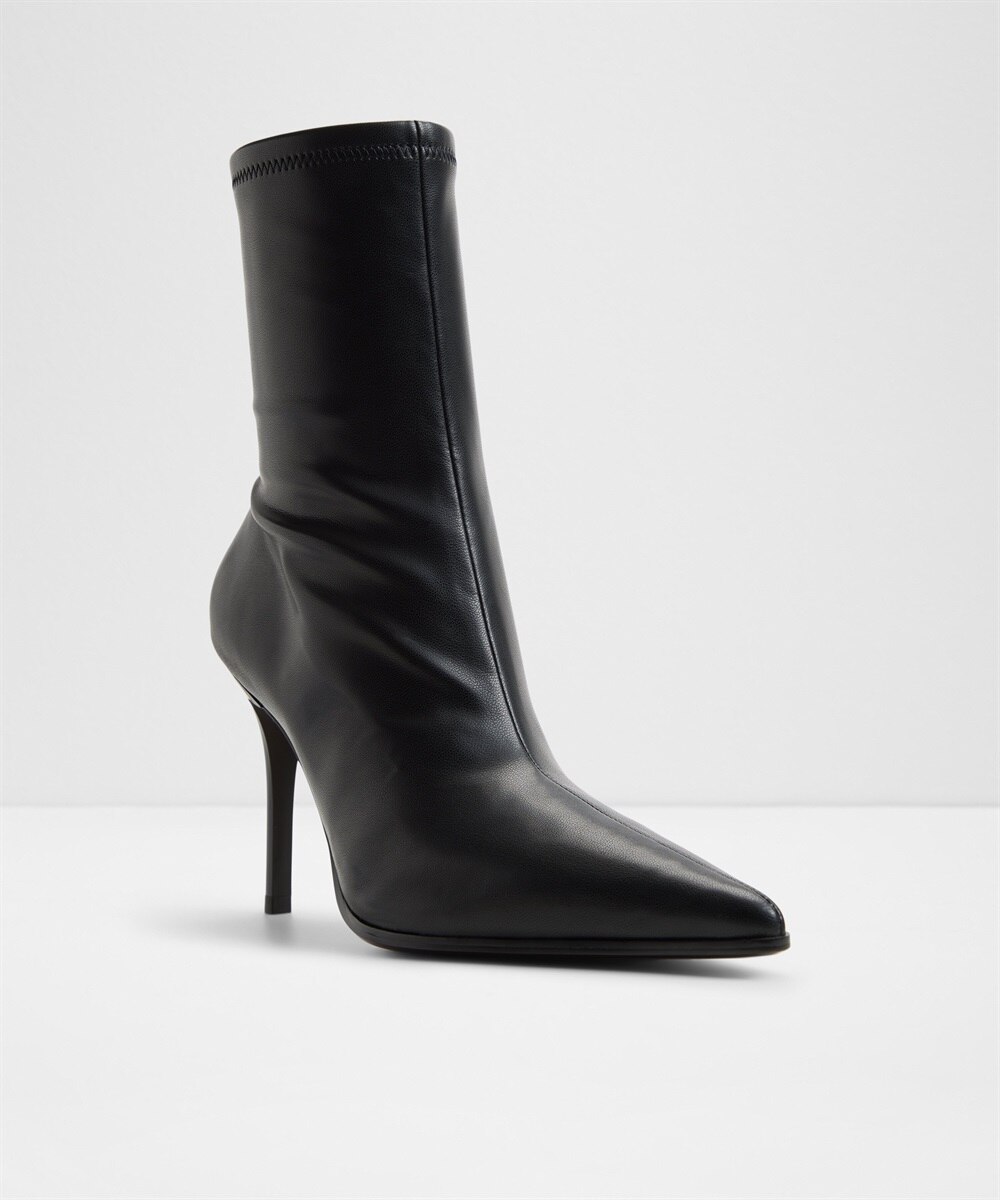 Botines básicos de mujer con punta afilada - Aldo - Negro Negro-3
