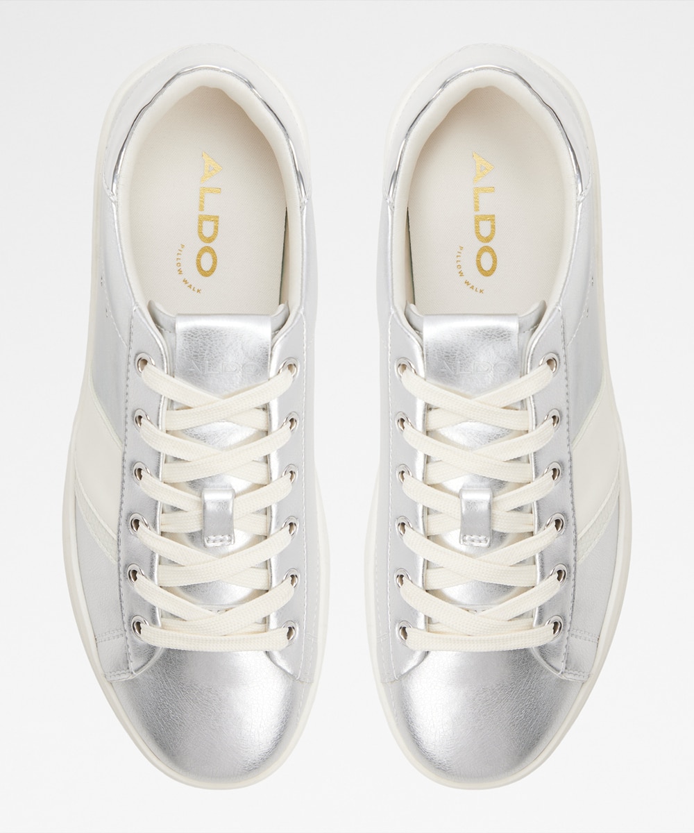 Zapatillas deportivas de mujer con punta redonda - Aldo - Plata Plata-3